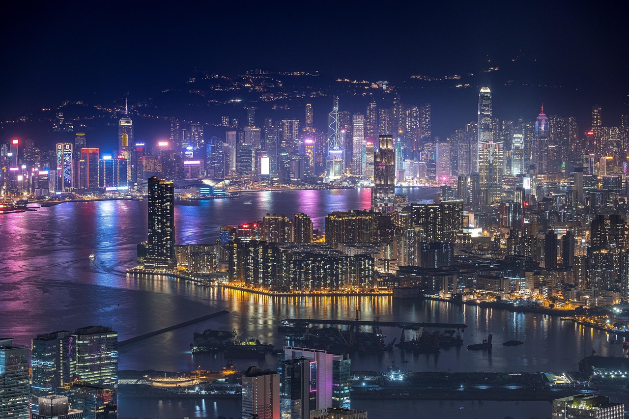 Hong Kong financial district